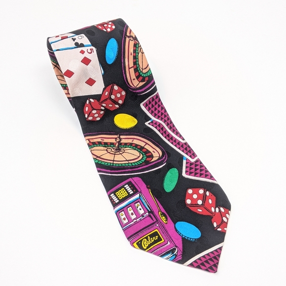 Addiction Other - Men's Casino Gambling 100% Silk Tie